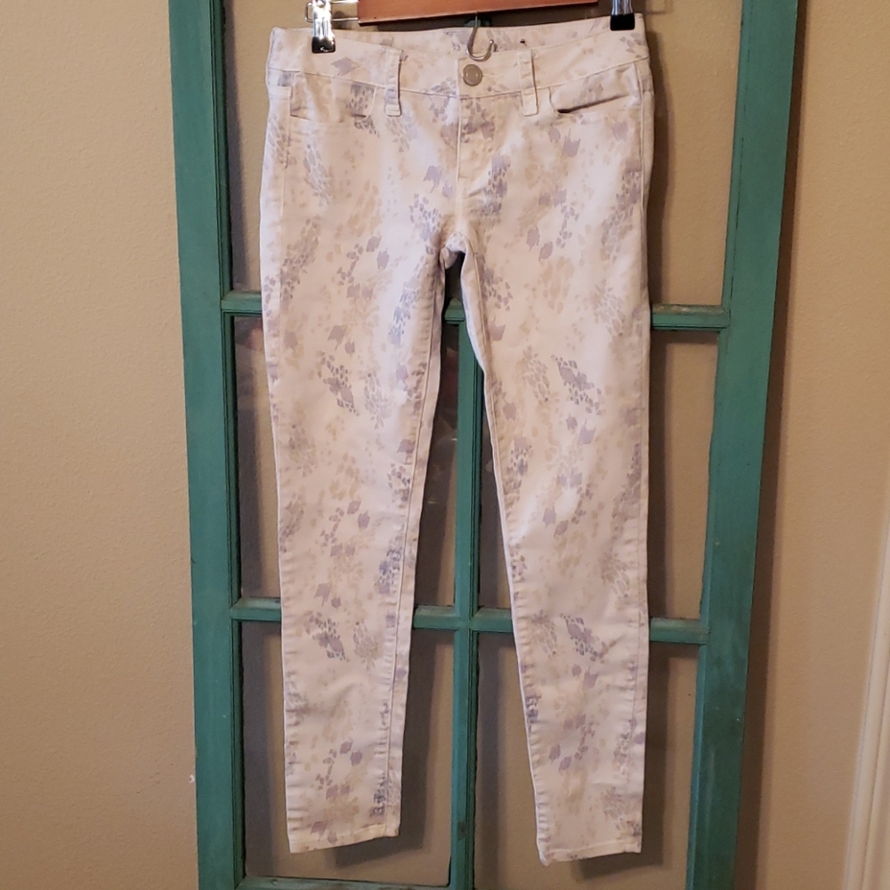 American Eagle floral jeggings size 0